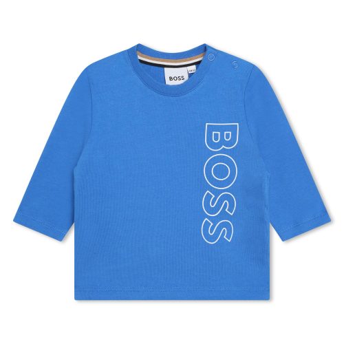 BOSS T-shirt avec sigle GARCON 12M Bleu