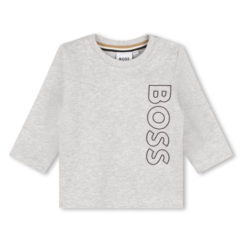 BOSS T-shirt avec sigle GARCON 9M Gris
