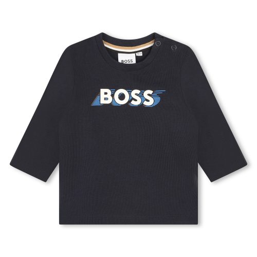 BOSS T-shirt avec imprimé sigle GARCON 9M Bleu