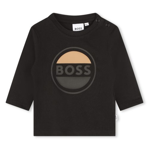 BOSS T-shirt avec sigle GARCON 9M Noir