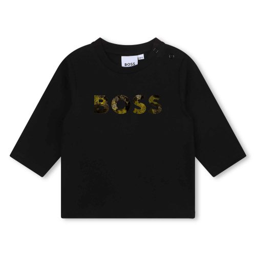 BOSS T-shirt avec imprimé sigle GARCON 12M Noir