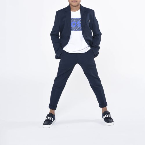 BOSS Veste de costume unie GARCON 12M Bleu
