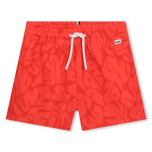 BOSS Short de bain imprimé GARCON 6M Rouge