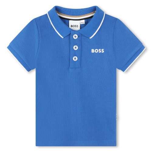 BOSS Polo manches courtes GARCON 18M Bleu