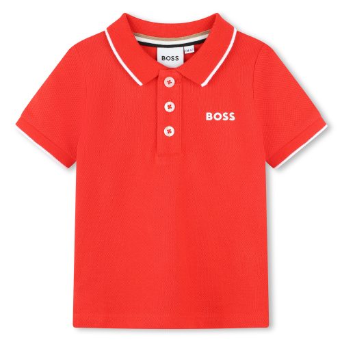 BOSS Polo manches courtes GARCON 18M Rouge