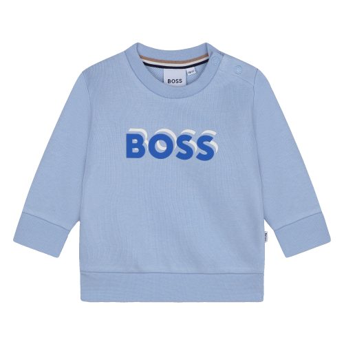 BOSS Sweat-shirt molletonné GARCON 18M Bleu