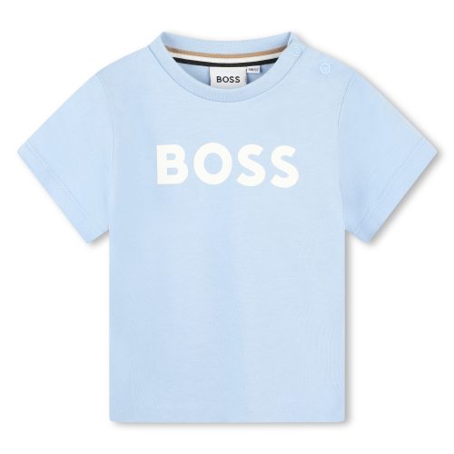 BOSS T-shirt pressionné GARCON 18M Bleu