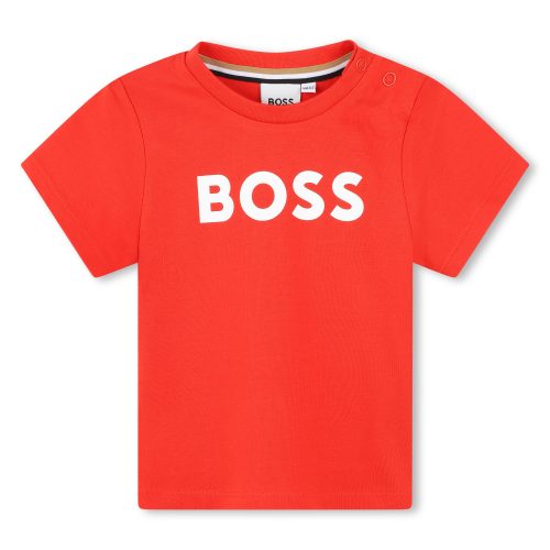 BOSS T-shirt pressionné GARCON 18M Rouge