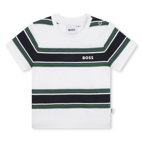 BOSS T-shirt rayé à manches courtes GARCON 12M Vert