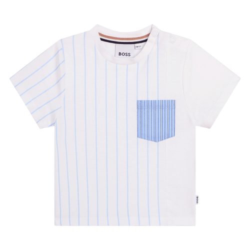 BOSS T-shirt manches courtes GARCON 6M Blanc