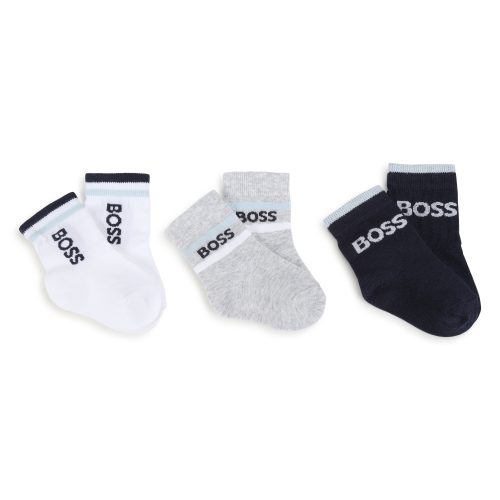 BOSS Trois paires de chaussettes GARCON 23 Bleu