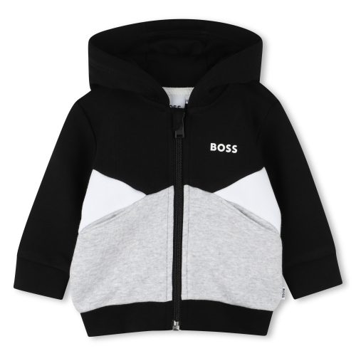 BOSS CARDIGAN A CAPUCHE GARCON 18M Noir