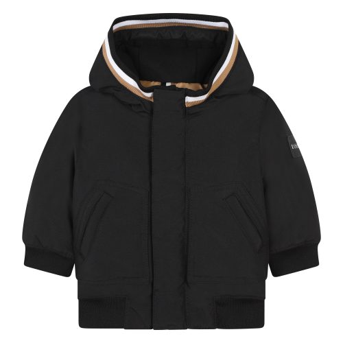 BOSS Parka à capuche GARCON 18M Noir