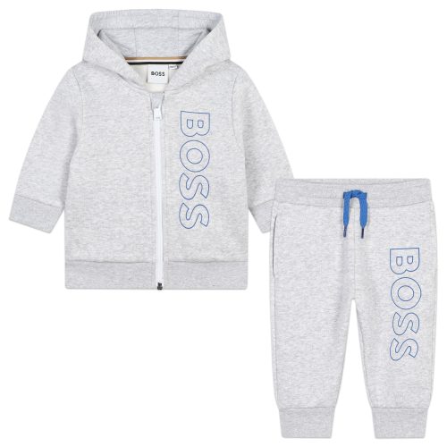 BOSS Ensemble jogging en molleton GARCON 12M Gris