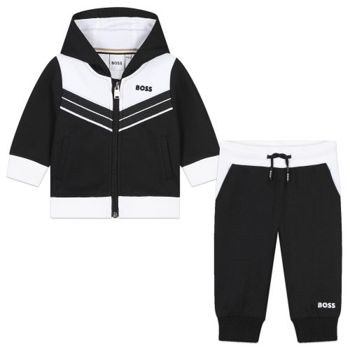 BOSS Ensemble de jogging bicolore GARCON 18M Noir