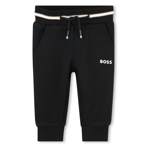 BOSS Pantalon de jogging molleton GARCON 18M Noir