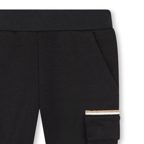 BOSS Pantalon à poches à rabat GARCON 18M Noir