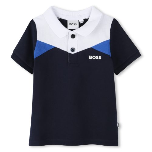 BOSS Polo avec blocs de couleur GARCON 18M Bleu