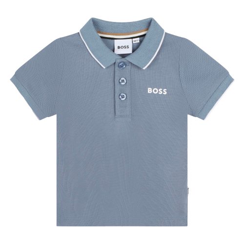 BOSS Polo uni en piqué GARCON 18M