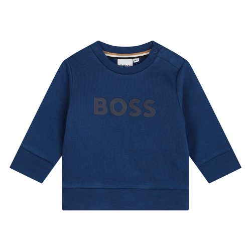 BOSS Sweat-shirt en molleton GARCON 18M Bleu