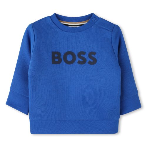 BOSS Sweat-shirt en molleton GARCON 18M Bleu