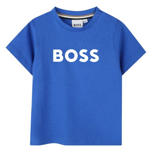 BOSS T-shirt avec sigle GARCON 12M Bleu