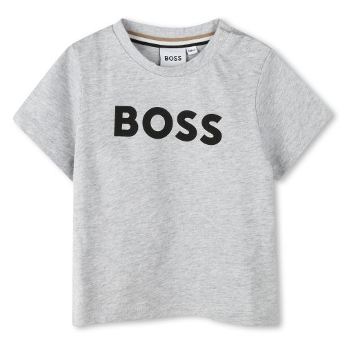 BOSS T-shirt avec sigle GARCON 3M Gris
