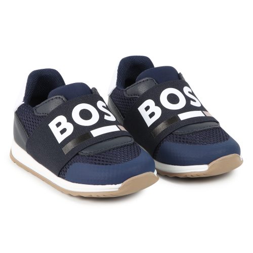 BOSS Baskets élastiquées bimatières GARCON 30 Bleu