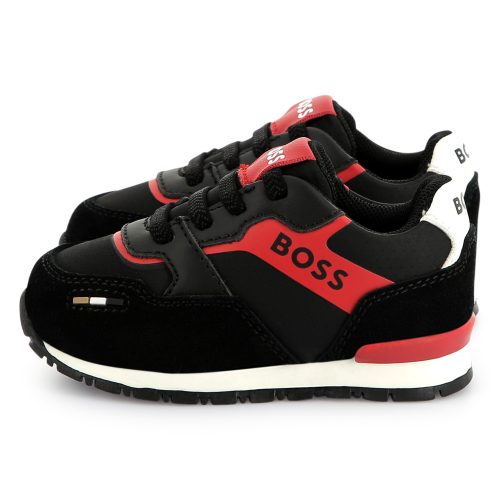 BOSS Baskets lacées multi-matières GARCON 30 Noir