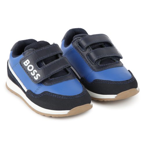BOSS Baskets  en cuir de vachette GARCON 30 Bleu