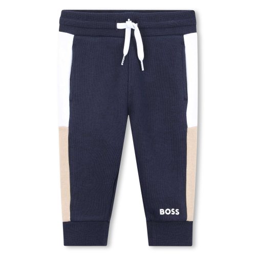 BOSS Pantalon de jogging molletonné GARCON 18M Bleu