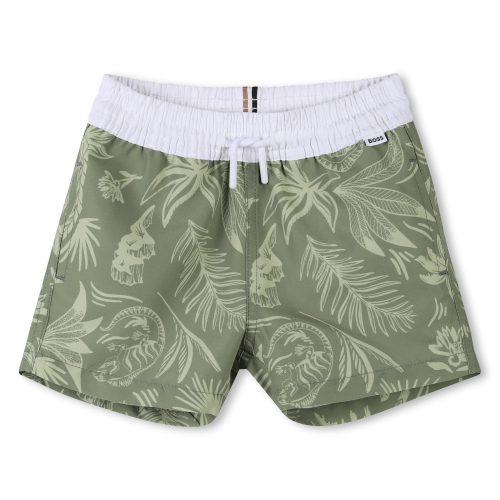 BOSS Short de bain à motifs GARCON 18M Vert