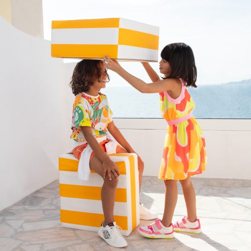 BOSS Short de bain multicolore GARCON 18M Orange