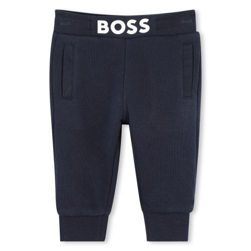 BOSS Pantalon de jogging molletonné GARCON 18M Bleu