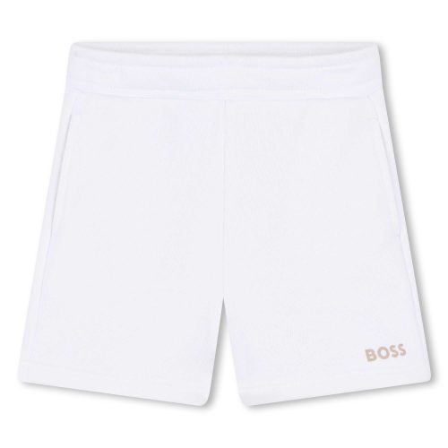 BOSS Short uni molletonné GARCON 18M Blanc