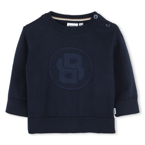 BOSS Pull en tricot GARCON 18M Bleu