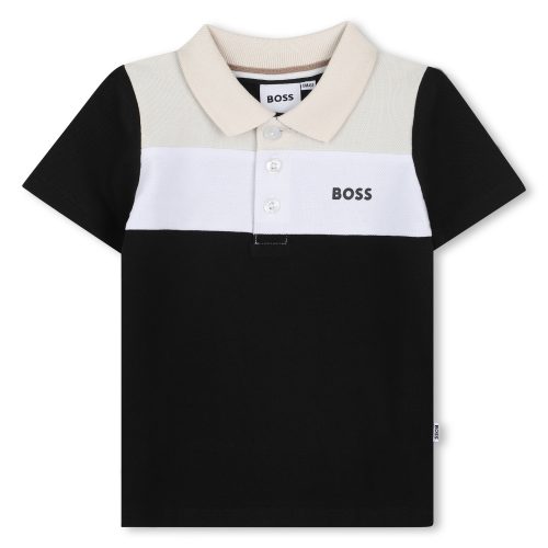 BOSS Polo à manches courtes GARCON 18M Noir