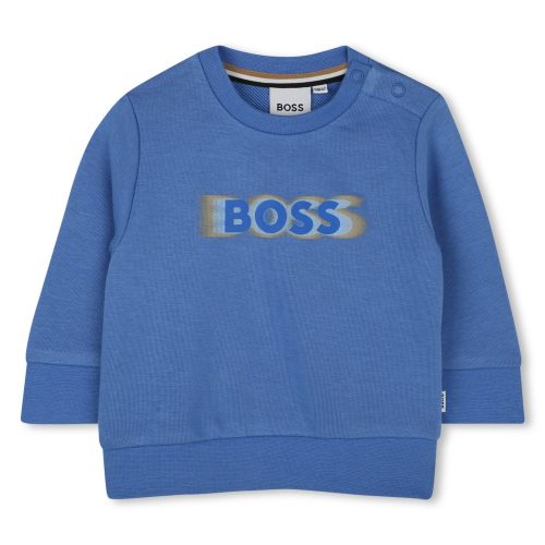 BOSS Sweat-shirt en molleton GARCON 18M Bleu
