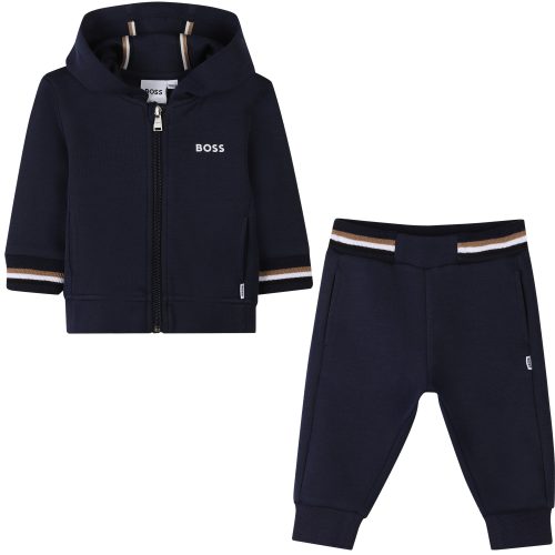 BOSS Ensemble cardigan et pantalon GARCON 18M Bleu