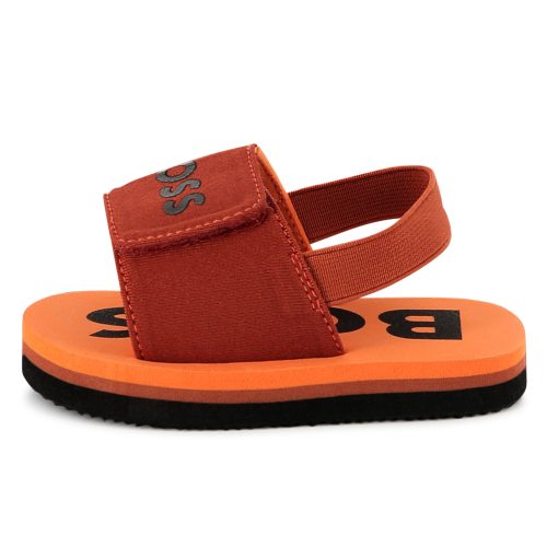 BOSS Claquettes avec scratch GARCON 30 Marron