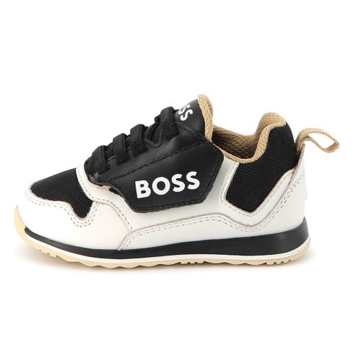BOSS Baskets en cuir avec lacets GARCON 30 Noir