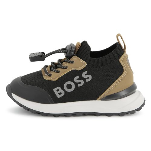 BOSS Baskets chaussettes lacées GARCON 30 Marron