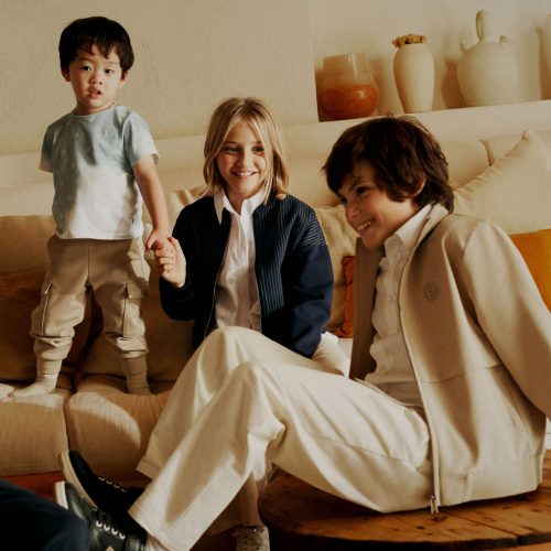 BOSS T-shirt manches courtes coton GARCON 18M Bleu