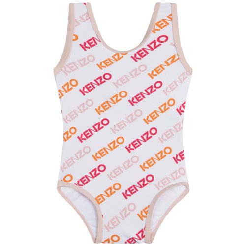 KENZO KIDS Maillot de bain imprimé FILLE 6M Blanc