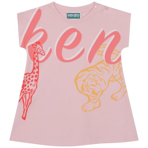 KENZO KIDS Robe évasée imprimée FILLE 18M Rose