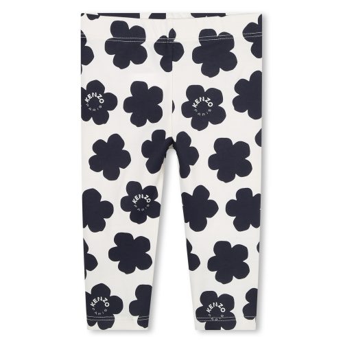 KENZO KIDS Legging à fleurs FILLE 18M Blanc