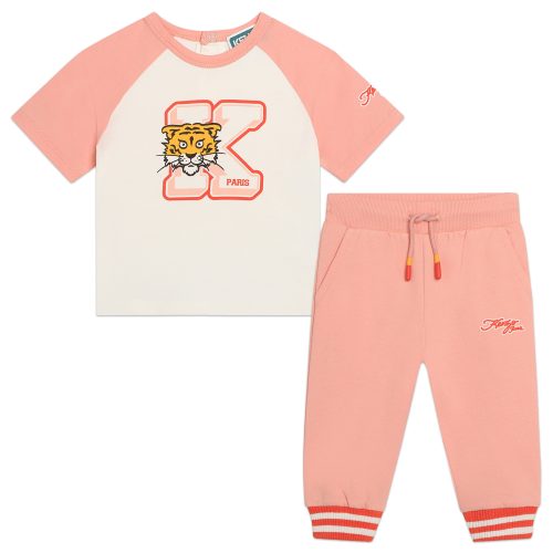 KENZO KIDS T-shirt et pantalon de jogging FILLE 18M Rose