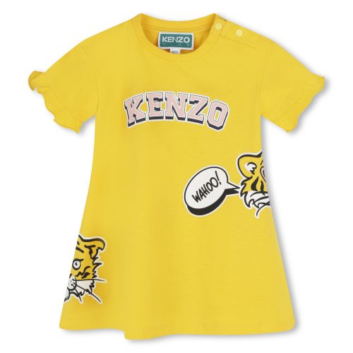 KENZO KIDS Robe à motifs manches courtes FILLE 18M Jaune