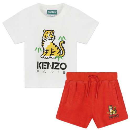 KENZO KIDS T-shirt et short bimatières GARCON 9M