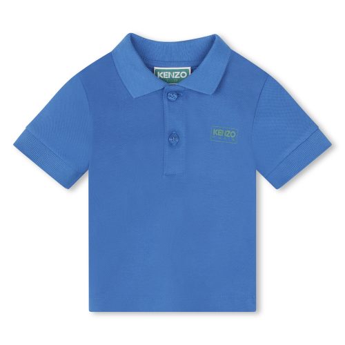 KENZO KIDS Polo en piqué coton GARCON 18M Bleu